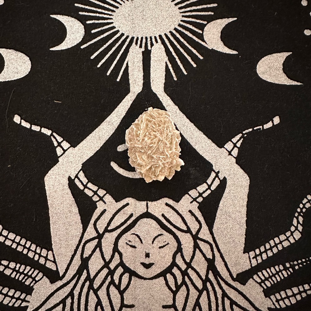 White Selenite Desert Rose Crystal
